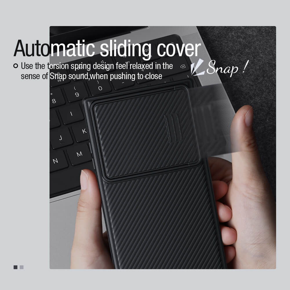 Чехол-крышка NILLKIN для Samsung Galaxy S23 Ultra (серия Camshield S Magnetic case)